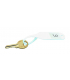 Moulded Plastic Reusable Key Tags Pack Of 100 In White