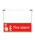 Highly Photoluminescent Double Sided Fire Alarm Hanging Signs