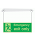 Xtra-Glow Emergency Exit Only Hanging Sign