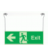 Xtra-Glow Exit Arrow Left Hanging Sign
