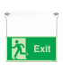 Xtra-Glow Exit Running Man Left Hanging Sign