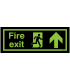 Xtra-Glo Fire Exit Arrow Up Sign