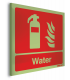 Water Fire Extinguishers Highly Photo-luminescent Acrylic Signs
