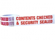 Contents Checked Security Sealed Tapes