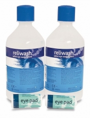 Eye Wash Kit Refills With Sterile Eyepad Dressings