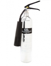 2kg Co2 Chrome Effect Fire Extinguisher