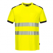 Portwest Yellow And Black High Visibility T Shirts