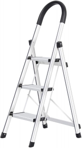 WolfWise 3 Step Folding Anti-Slip Step Ladders