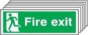Fire Exit Door Man Left Pack Of 6 Signs