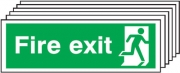 Final Fire Exit Man Right Pack Of 6 Signs