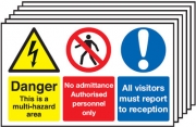 This Is A Multi-Hazard Area Multi-Message Signs