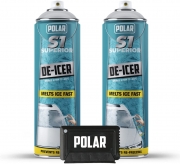 2x 500ml Polar Windscreen De-icer Spray