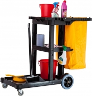 Black Economy Janitorial Cleaning Trolley