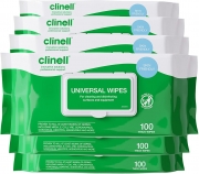 6 Pack Of 100 Extra Thick Clinell Universal Wipes