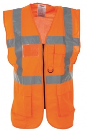 Orange High Visibility Executive Waistcoats