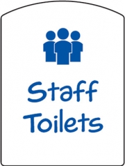 Staff Toilets School Door Signs