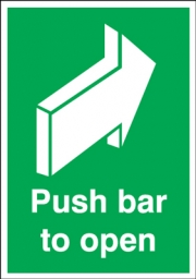 Push Bar To Open Signs
