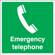 First Aid Emergency Telephone Signs