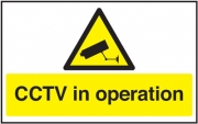 CCTV in Operation Window Cling Signs