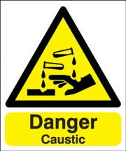 Danger Caustic Signs