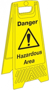 Danger Hazardous Area Floor Stands