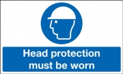 Mandatory Head Protection Must Be Worn Signs