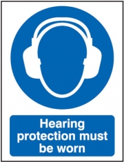 Hearing Protection Must Be Worn Signs