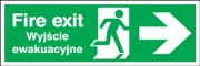 Fire Exit Polish Arrow Right Signs