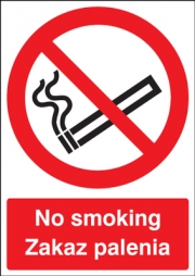 No Smoking Zakaz Palenia Signs