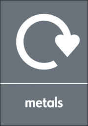 Metals WRAP Recycling Signs