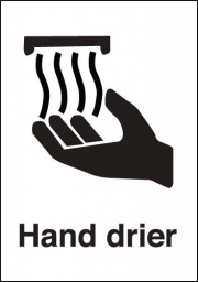 Hand Dryer Signs