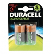 Duracell® Rechargeable Size C Batteries Twin Pack