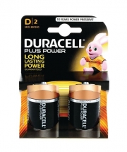 Duracell® Plus D Type Batteries Pack Of Two