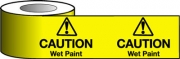 Caution Wet Paint Barrier Tapes
