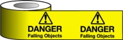 Danger Falling Objects Barrier Tapes