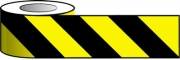 Black And Yellow Chevron Barrier Tapes