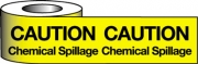 Caution Chemical Spillage Barrier Tapes
