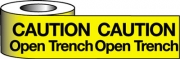 Caution Open Trench Barrier Tapes