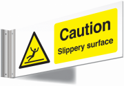 Caution Slippery Surface Double Sided Signs