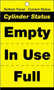 Empty In Full Use Cylinder Status Tags
