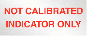 Not Calibrated Indicator Only Labels