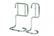Chrome Double Tubular Fire Extinguisher Stand