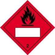 Flammable Number 2 Hazard Diamond Placards
