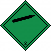 Compressed Gas Cylinder Hazard Warning Diamonds