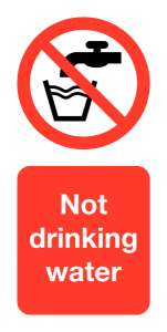 Not Drinking Water Labels
