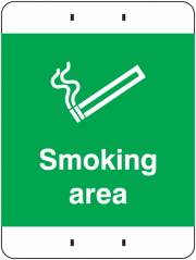 Smoking Area Post Mount Signs