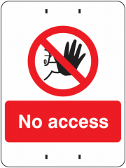 No Access Post Mount Signs