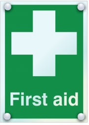 First Aid Acrylic Material Signs