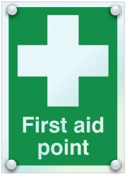 First Aid Point Acrylic Sign