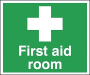 First Aid Room Polyester Signs